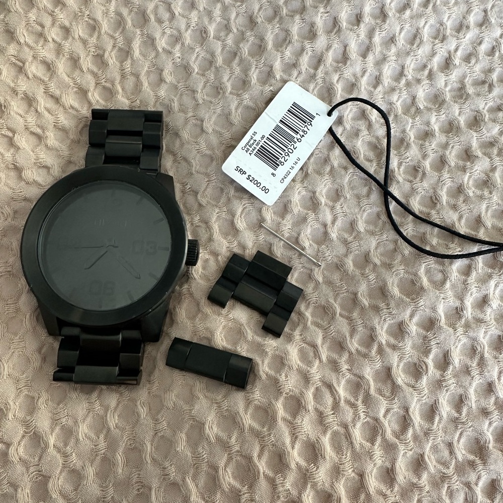 Mens Nixon Watch. All Black. The Corporal.